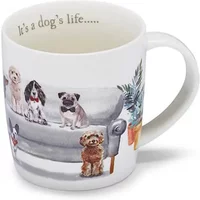 Cooksmart Curious Dogs It's a Dogs Life Barrel Mug