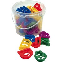 Dexam Plastic Letter & Numbers 36 Piece Cookie Cutter Set