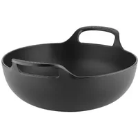 Le Creuset Satin Black Cast Iron 24cm Balti Dish