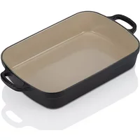 Le Creuset Signature Satin Black Cast Iron 33cm Rectangular Roaster