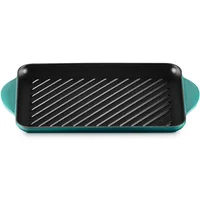 Le Creuset Signature Bleu Riviera Cast Iron 32cm Rectangular Grill