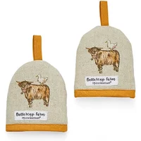 Cooksmart Buttercup Farm Set of 2 Organic Cotton Egg Cosies