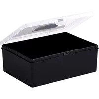 Wham Organiser Box 2.02 19cm Deep Recycled Black/Clear
