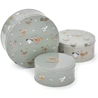 Cooksmart Hen House Lane Set of 3 Round Cake Tins