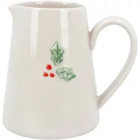 Gisela Graham Ceramic Mini Jug with Holly