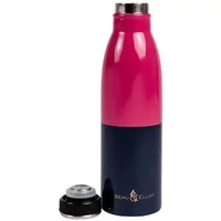 Beau & Elliot Colour Block 500ml Stainless Steel Drinks Bottle Pink/Navy