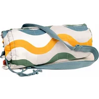 Summerhouse by Navigate Portofino 150 x 150cm Large Picnic Blanket Wavy Stripe
