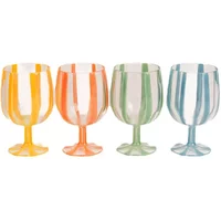 Summerhouse by Navigate Portofino Set of 4 Stacking Wine Glasses