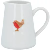 Gisela Graham Ceramic Mini Jug with Robin