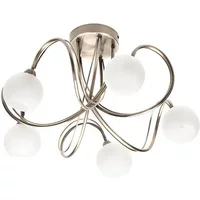 BHS Soni Large Flush Antique Brass Ceiling Light