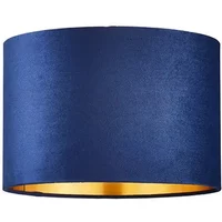 BHS Velvet 30cm Navy and Brass Easyfit Shade