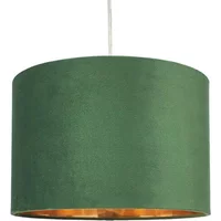 BHS Velvet 30cm Emerald Green Easyfit Shade
