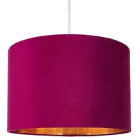 BHS Velvet 30cm Raspberry Red Easyfit Shade