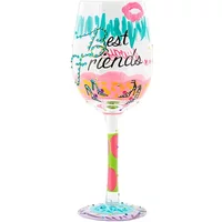 Lolita Best Friends Always Wine Glass