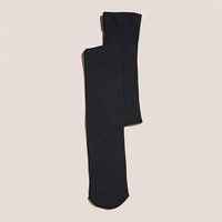 White Stuff Patty Plain Tights Pure Black