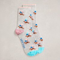 White Stuff Novelty Ankle Socks Light Grey
