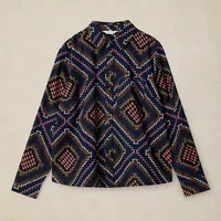 White Stuff Libby Organic Cotton Shirt Navy Multi