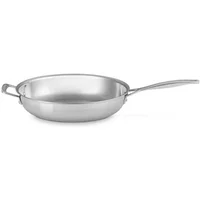 Le Creuset Classic 3-ply Stainless Steel 30cm Uncoated Frying Pan with Helper Handle