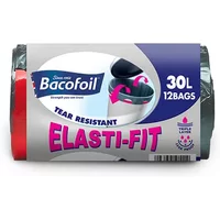 Bacofoil 12 x 30L Elasti-Fit Kitchen Bin Liners