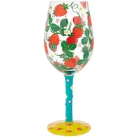 Lolita Strawberry Patch Wine Glass