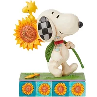 Peanuts by Jim Shore Snoopy & Woodstock with Sunflower Figurine
