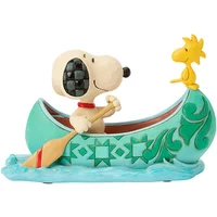 Peanuts by Jim Shore Snoopy & Woodstock in Canoe Figurine