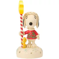 Peanuts by Jim Shore Star Light Star Bright Snoopy with Light-up Star Christmas Figurine