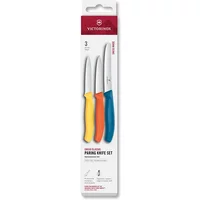 Victorinox Swiss Classic Yellow/Orange/Blue 3 Piece Paring Knife Box Set