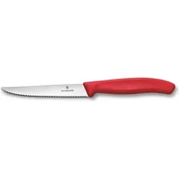 Victorinox Swiss Classic Red 11cm Serrated Steak & Pizza Knife