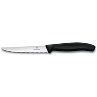 Victorinox Swiss Classic Black 11cm Serrated Steak & Pizza Knife