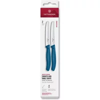 Victorinox Swiss Classic Blue 11cm Serrated 2 Piece Tomato & Table Knife Box Set