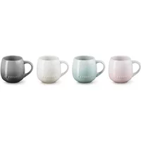 Le Creuset Stoneware Set of 4 Coupe Collection 320ml Sphere Mugs