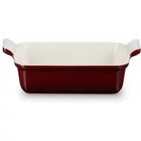 Le Creuset Garnet Stoneware Small 19cm Heritage Rectangular Dish