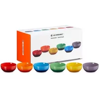 Le Creuset Rainbow Coupe Collection Set of 6 Cereal Bowls
