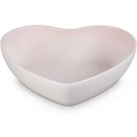 Le Creuset Shell Pink Stoneware 2.9L Heart Serving Bowl