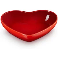 Le Creuset Cerise Stoneware 20cm Heart Bowl