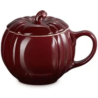 Le Creuset Garnet Stoneware 400ml Pumpkin Mug with Lid