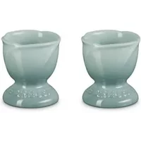 Le Creuset Sea Salt Stoneware La Jardin Set of 2 Tulip Egg Cups