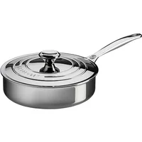 Le Creuset Signature Stainless Steel 24cm Saute Pan With Lid