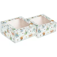 Anniversary House Beatrix Potter Pack of 2 Square Treat Boxes