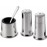 Arthur Price of England Silver Plate Contemporary 3 Piece Condiment Set with Spoon