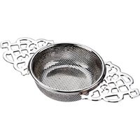 Arthur Price of England Silver Plate Extra Fine Mesh Tea Strainer with Fancy Handles