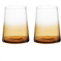 Anton Studio Designs Empire Set of 2 DOF Tumblers Amber