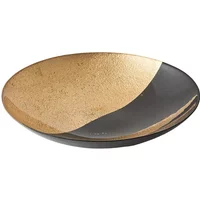Anton Studio Designs Black and Gold Fusion Bowl