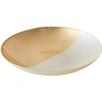 Anton Studio Designs White and Gold Fusion Bowl