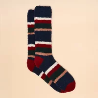 Joules Mens Navy Fluffy Socks