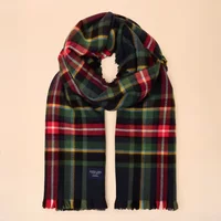 Joules Navy Bracewell Check Scarf