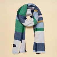 Joules Green Blue Bracewell Scarf