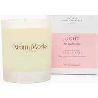 AromaWorks Light Basil & Lime Medium Candle