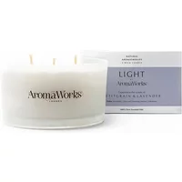AromaWorks Light Petitgrain & Lavender 3 Wick Candle